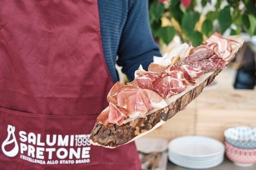 Flavours of Gubbio: Tastings of Salami Black Pork Brado