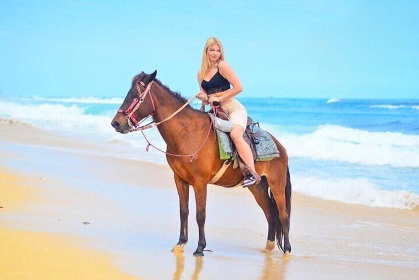 Riding Horses by Punta Cana Beach