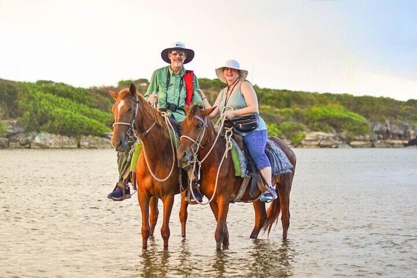 Riding Horses by Punta Cana Beach