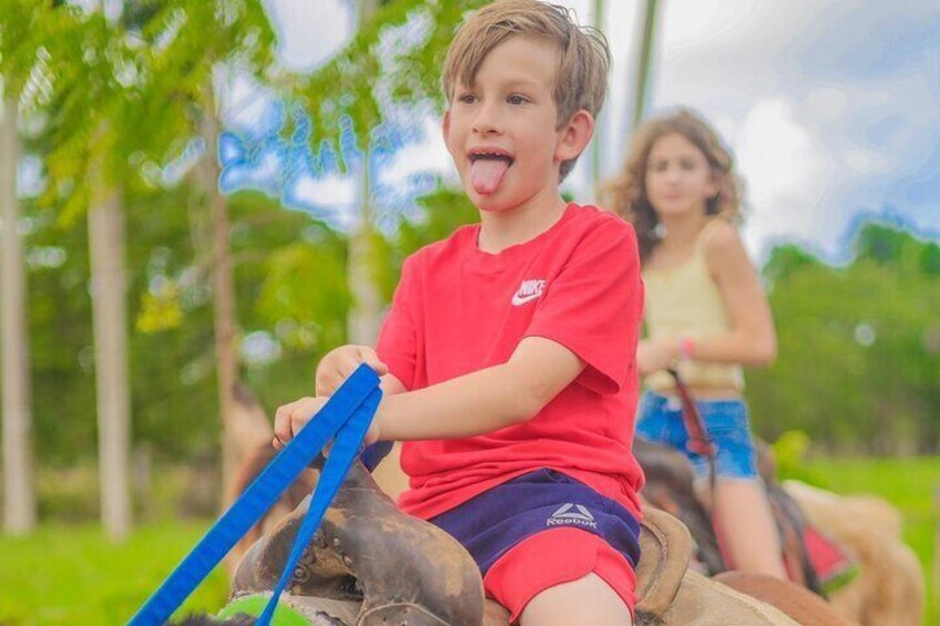 Riding Horses by Punta Cana Beach