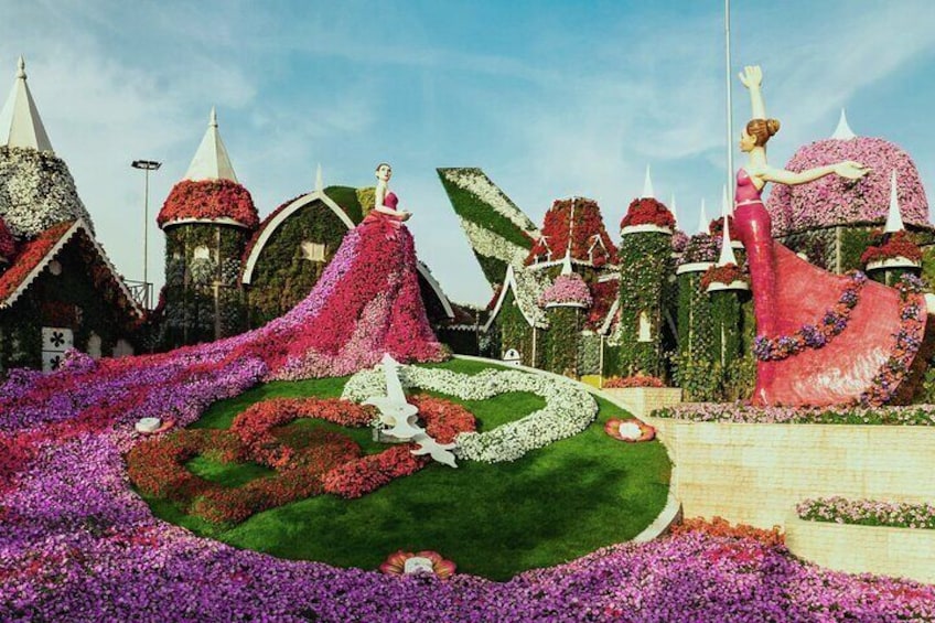 Dubai Miracle Garden Entry Ticket and Optional Private Transport