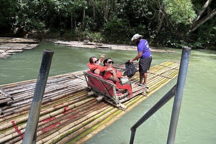 Rafting on the Martha brae River 