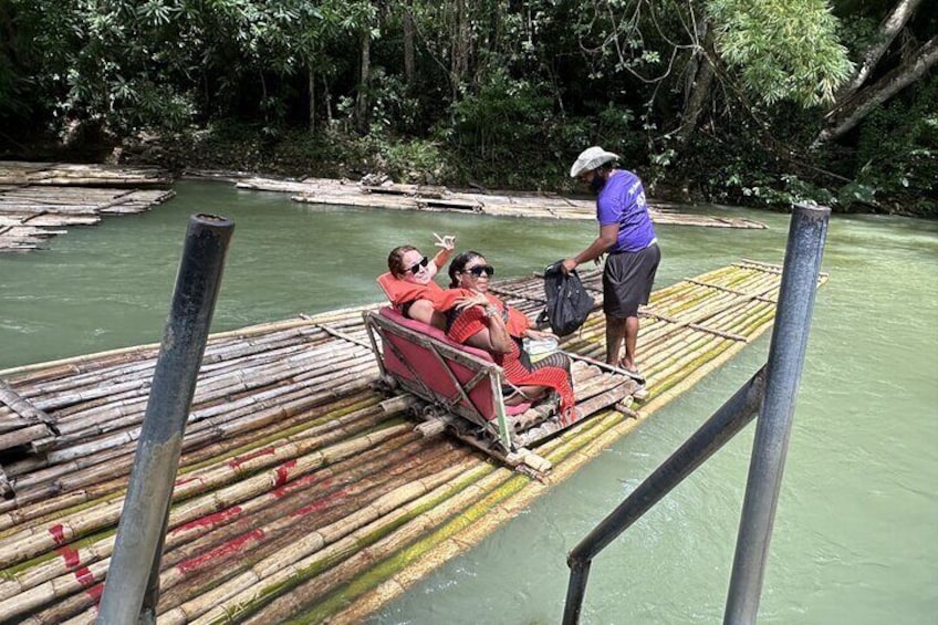 Rafting on the Martha brae River