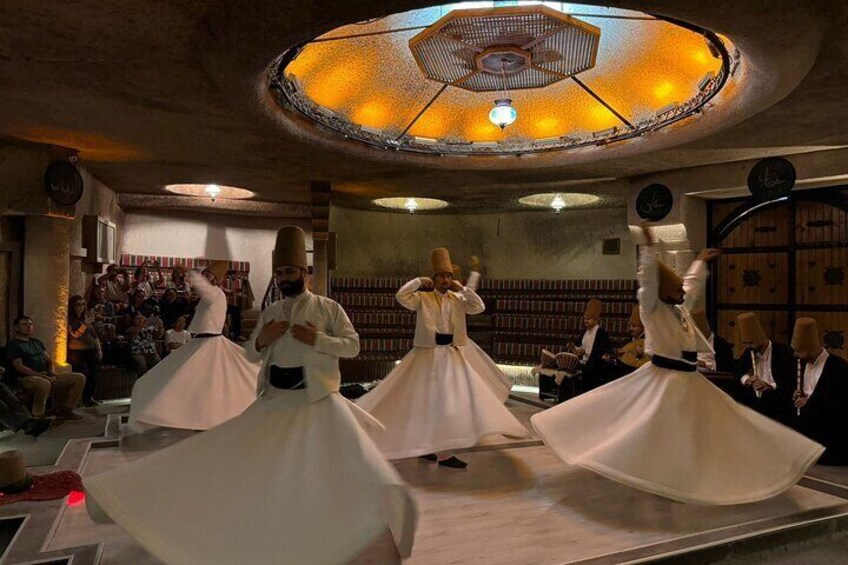 Whirling Dervishes in Historical Cave in Cappadocia