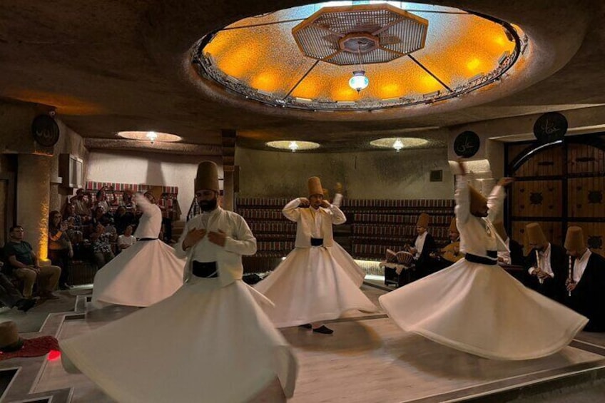 Whirling Dervishes in Historical Cave in Cappadocia