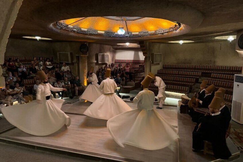 Whirling Dervishes in Historical Cave in Cappadocia