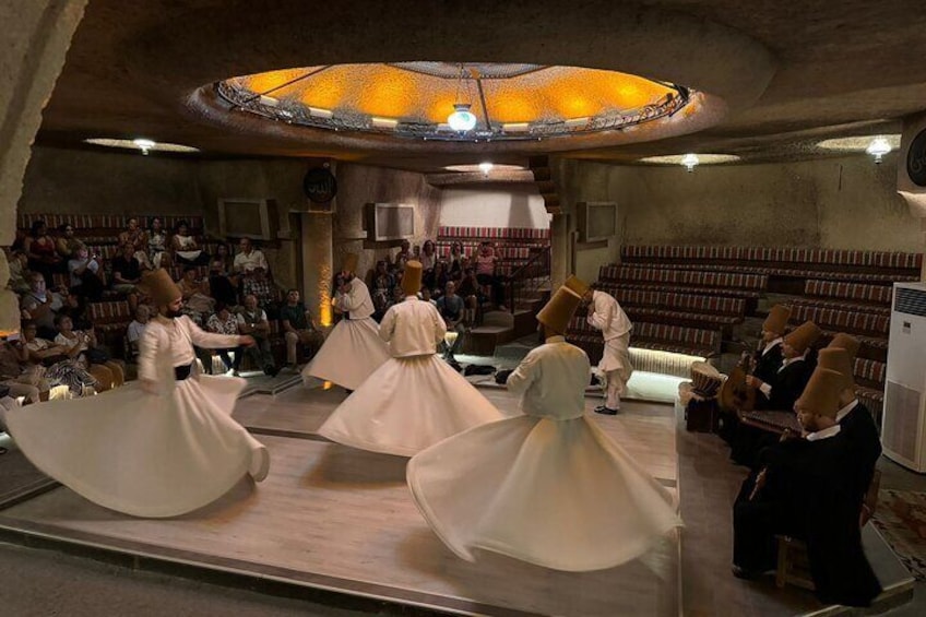 Whirling Dervishes in Historical Cave in Cappadocia
