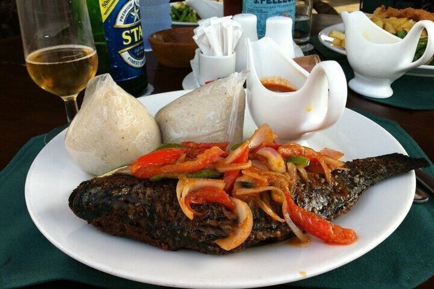 Banku and Tilapia is a must-try Ghanaian delicacy that perfectly showcases the country’s rich culinary heritage.