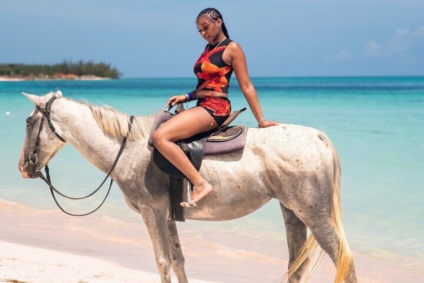 Ocean Front Horse Ride and Swim in Montego Bay