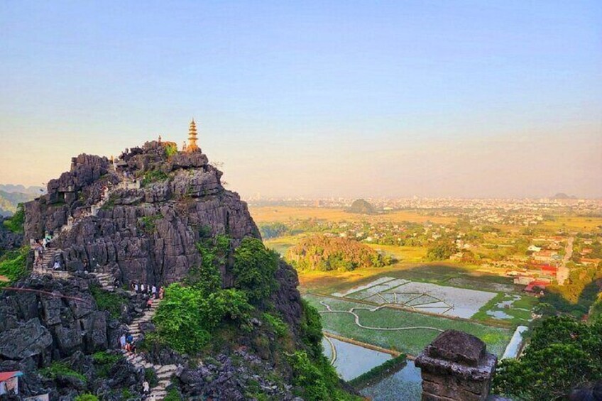 Hoa Lu Trang An Mua Cave and Bich Dong Pagoda from Ninh Binh