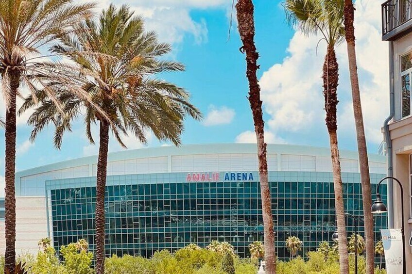 Amalie Arena where the Tampa Bay Lightening play