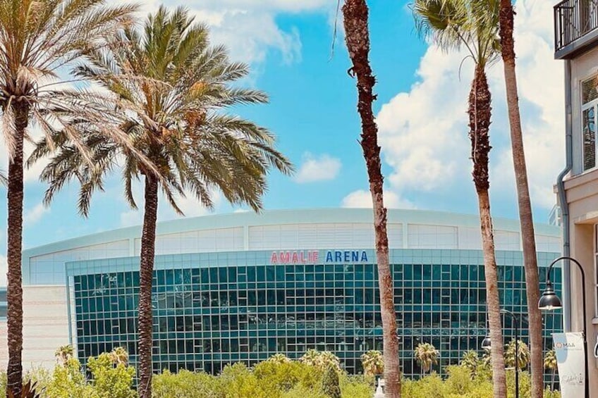 Amalie Arena where the Tampa Bay Lightening play