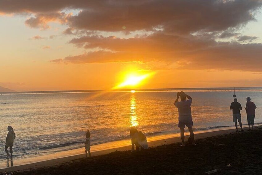 Sunset at the point Venus 