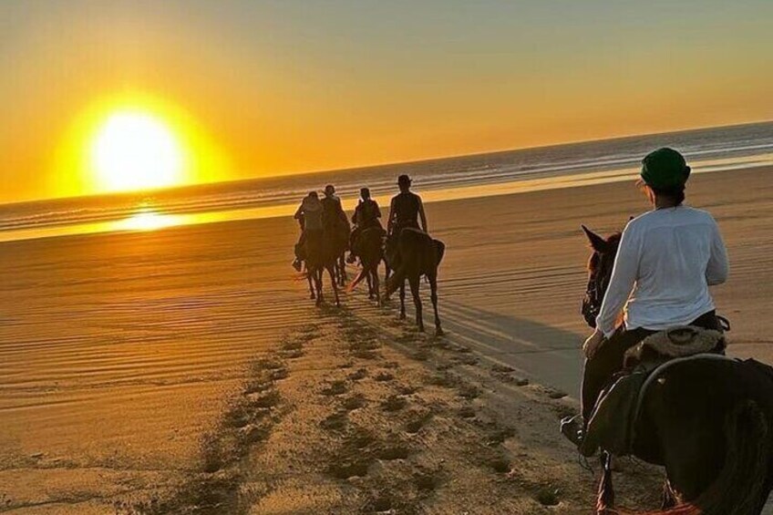 Taghazout Sunset Horse Riding On The Beach 
