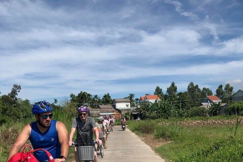 Cycle through beautiful countryside