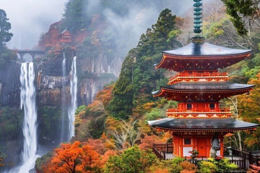 Mount Koya, Wakayama and Nachi Waterfall Tour