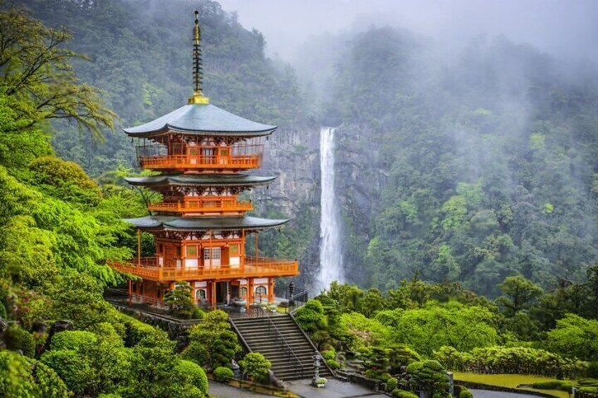 Mount Koya, Wakayama and Nachi Waterfall Tour