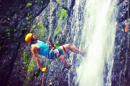 Pura Vida waterfall Rappel,Zipline,Tractor Safari Tour with Lunch