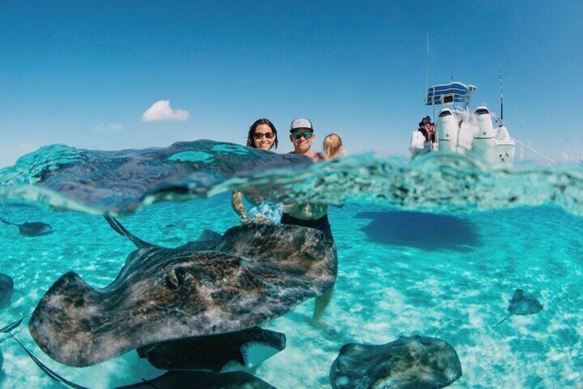 Family Fun at stingray city