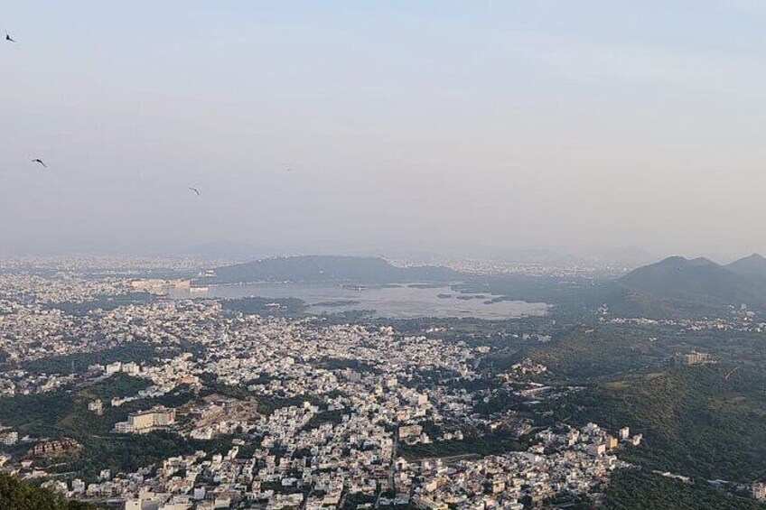 Sunset at Monsoon Palace by Electric Cycle Tour