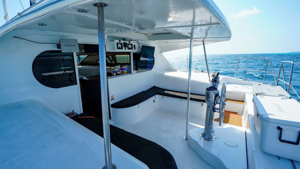 Private 52ft Lady Laura Catamaran to Isla Mujeres- Snorkeling & Open Bar