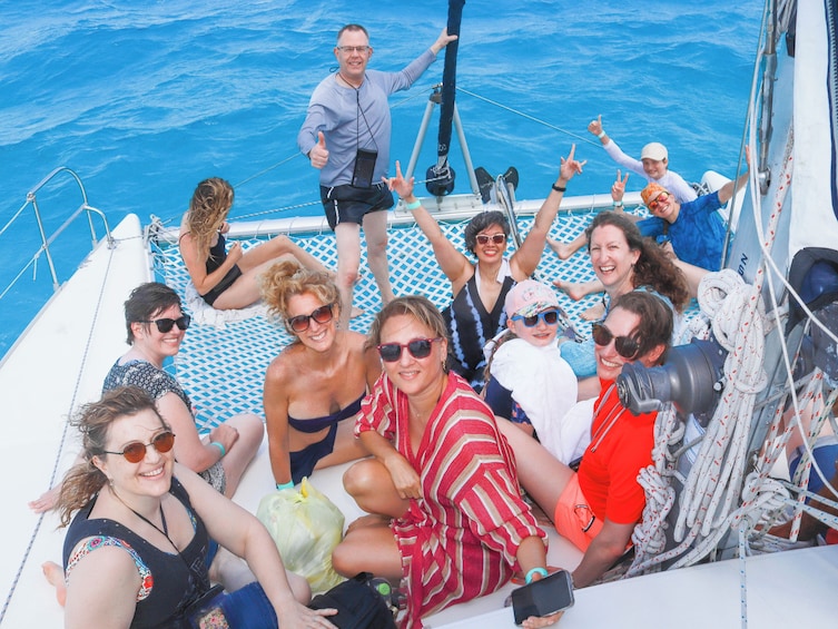 Private 52ft Lady Laura Catamaran to Isla Mujeres- Snorkeling & Open Bar