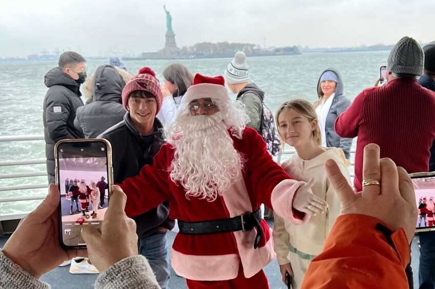 NYC: Holiday Cruise around the Statue of Liberty with Santa