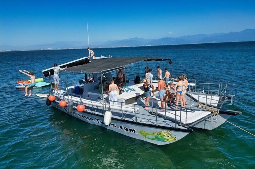 All Inclusive Private Boat Tour in Puerto Vallarta 45ft Yacht