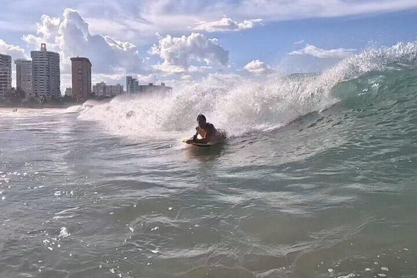 Boogie Board with Snacks and Drinks in San Juan