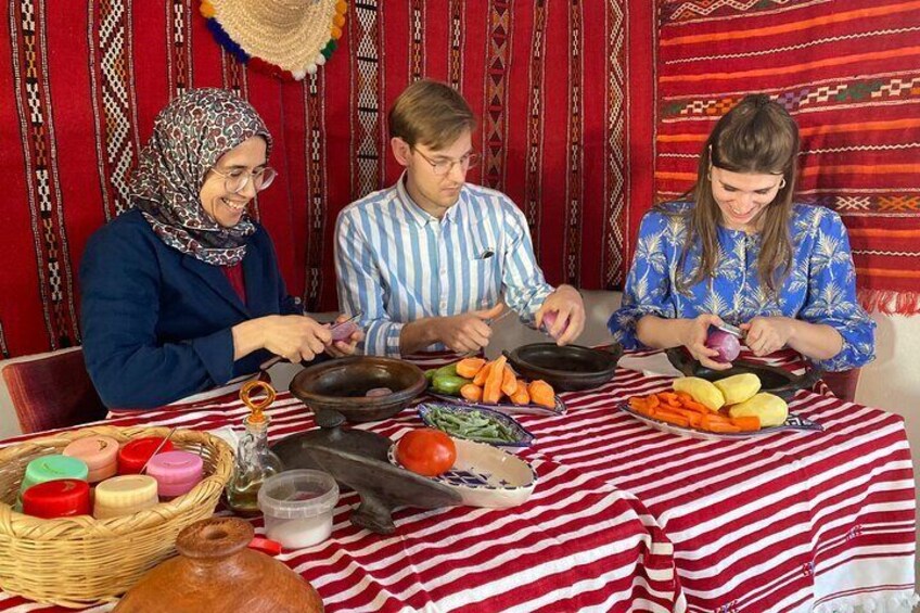 Moroccan Cooking Class with a Local Family & Market Visit