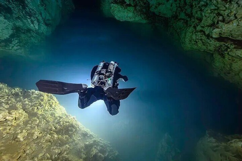 Cenotes El Pit and Nicte Ha Guided Scuba Diving