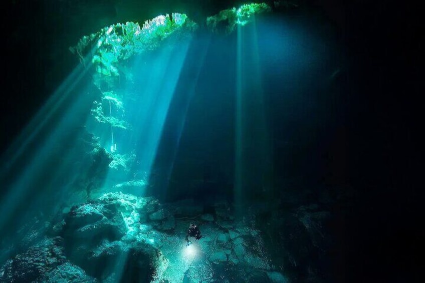 Cenotes El Pit and Nicte Ha Guided Diving Tour