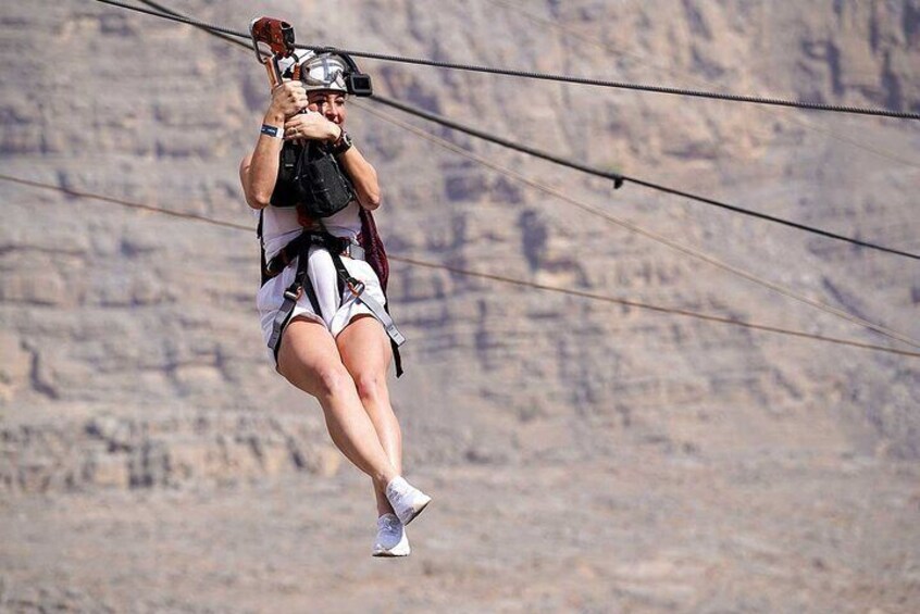 Jebel Jais zipline World's Longest zipline Experience from Dubai 