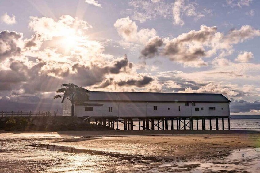 Sunburst above the Sugar Warf