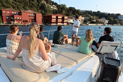 2 Hours Bosphorus Yacht Tour with Unlimited Wine in Istanbul