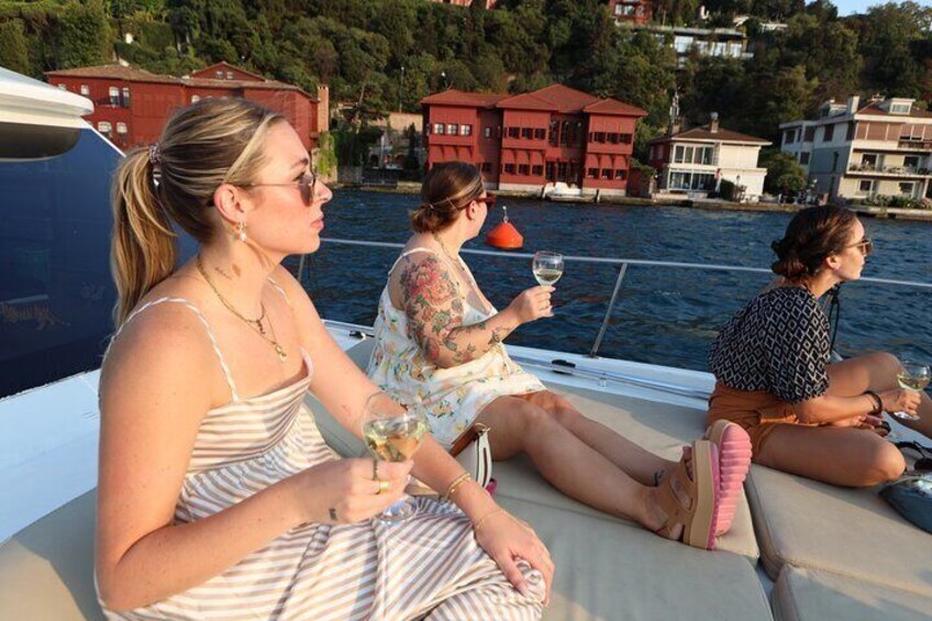 2 Hours Bosphorus Yacht Tour with Unlimited Wine in Istanbul