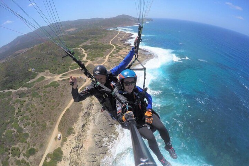 Castelsardo Tandem Paragliding Flight in Littigheddu