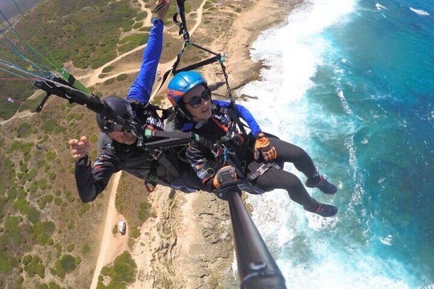 Castelsardo Tandem Paragliding Flight in Littigheddu