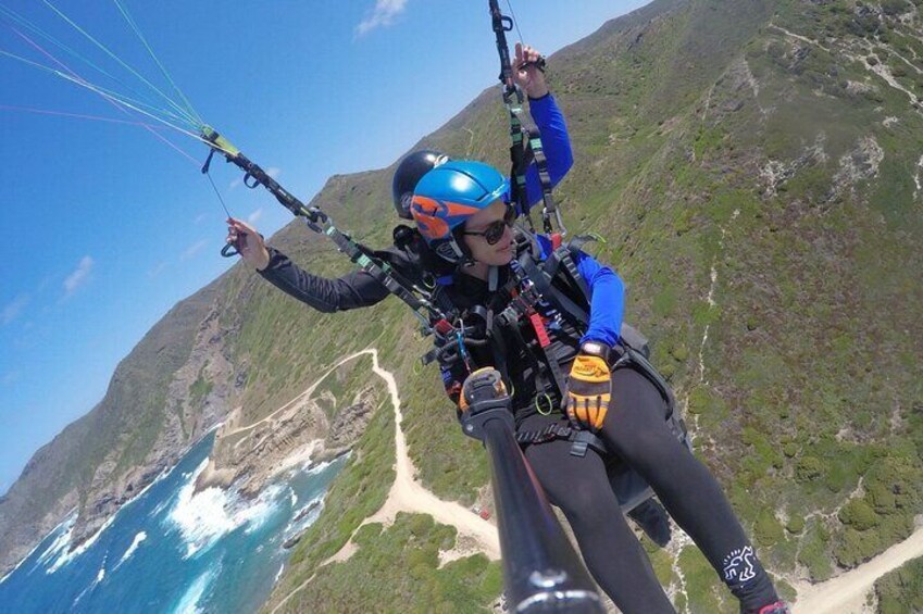 Castelsardo Tandem Paragliding Flight in Littigheddu