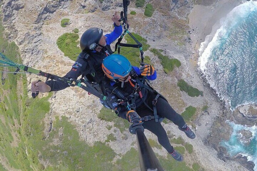 Castelsardo Tandem Paragliding Flight in Littigheddu