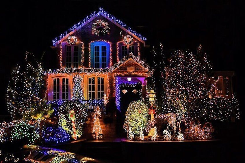 Lights throughout local neighborhoods