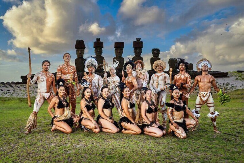 Easter Island Ancestral Dinner and Show with Private Transport