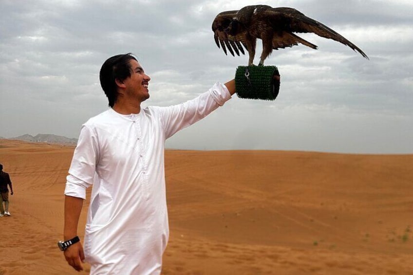 Falcon Tourism - pic with falcon