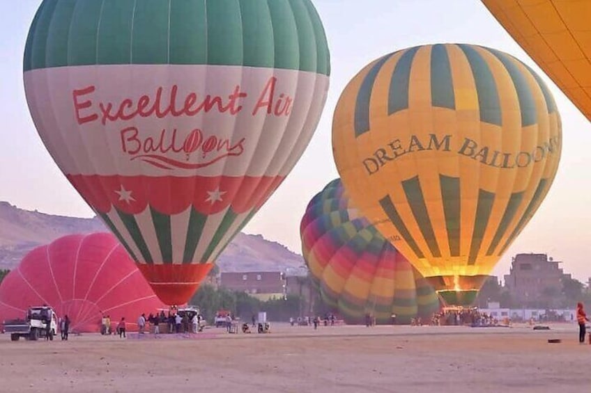 1 Day Private Tour to Luxor with Hot Air Balloon from Hurghada
