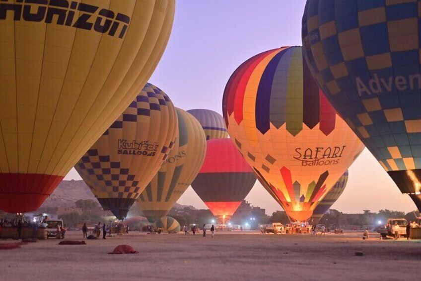 1 Day Private Tour to Luxor with Hot Air Balloon from Hurghada
