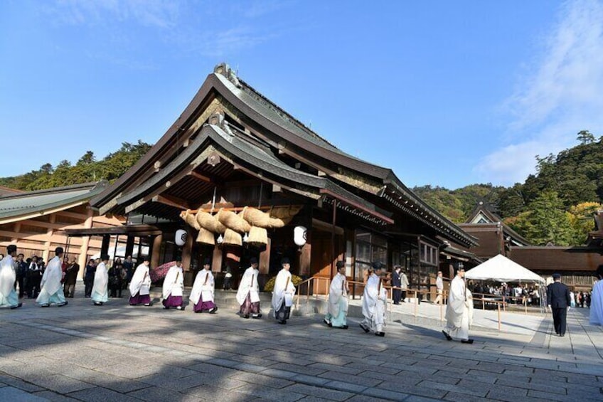 < lunch-5 and guided in Shrine > Izumo Taisha, Taishacho Kizukihigashi, Izumo, Shimane