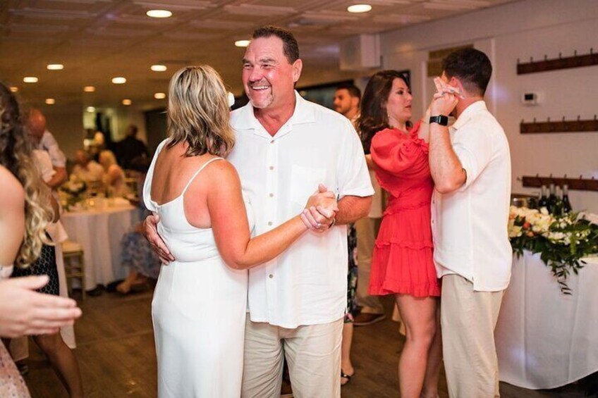 SOLARIS Yacht Cruisers dancing on the deck deck during a dinner cruise