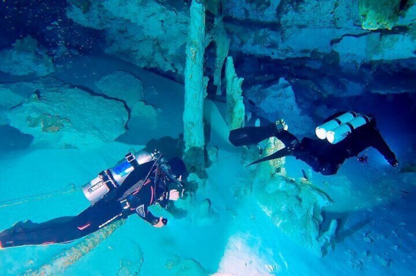 Cenotes Taak Bi Ha and Taak Be Luum Guided Diving Tour