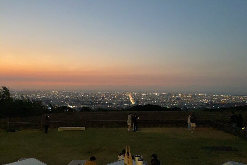 Night view of great Taichung city.