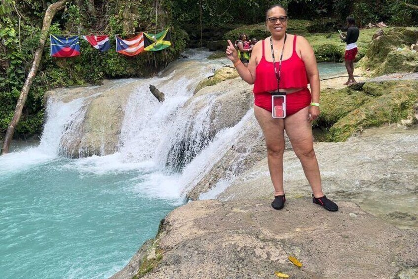 Bluehole, Horseback Riding and Souvenir Shopping from Montego Bay